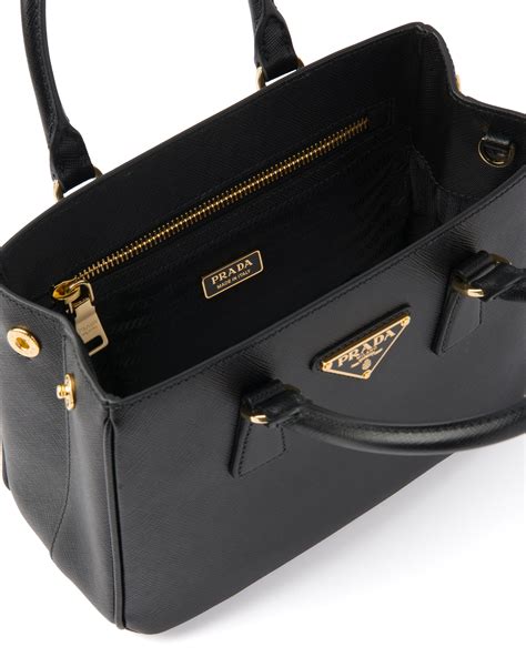 prada galleria saffiano leather mini bag|black prada saffiano handbag.